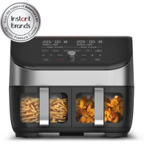 Instant Pot Vortex Plus Dual Air Fryer 7.6L, 1700W Large Double Air Frying Drawers 8-In-1 Smart Programmes Air Fry, Bake, Roast, Grill, Dehydrate, Reheat, Xl - Synccook And Syncfinish, 2 Years Warranty