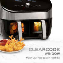 Instant Pot Vortex Plus Dual Air Fryer 7.6L, 1700W Large Double Air Frying Drawers 8-In-1 Smart Programmes Air Fry, Bake, Roast, Grill, Dehydrate, Reheat, Xl - Synccook And Syncfinish, 2 Years Warranty