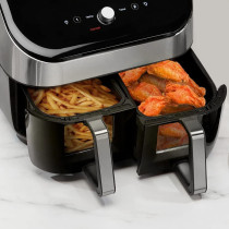 Instant Pot Vortex Plus Dual Air Fryer 7.6L, 1700W Large Double Air Frying Drawers 8-In-1 Smart Programmes Air Fry, Bake, Roast, Grill, Dehydrate, Reheat, Xl - Synccook And Syncfinish, 2 Years Warranty