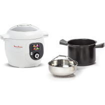 Moulinex Cookeo Plus Electric Multi Cooker, White, 6L/6P, 100 Recipes, 1 Year Warranty, Ce851127, Cookeo Plus