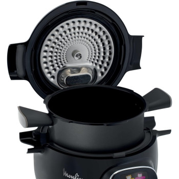 Moulinex Cookeo Plus Connect Smart, Electric Multicooker, 6 Litres, 100 Built-In Recipes, Bluetooth-Connected App, Black, 1220-1450 Watts, CE857827, 1 Year Warranty