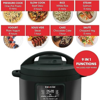 Instant Pot Duo Plus Whisper Quiet Multi-Cooker 9-In-1 Cooking Pressure Cook, Slow Cook, Rice, Steam, Saute, Yogurt, Sous Vide, Cake, And Keep Warm Dishwasher-Safe Lid, 2 Years Warranty