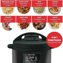 Instant Pot Duo Plus Whisper Quiet Multi-Cooker 9-In-1 Cooking Pressure Cook, Slow Cook, Rice, Steam, Saute, Yogurt, Sous Vide, Cake, And Keep Warm Dishwasher-Safe Lid, 2 Years Warranty