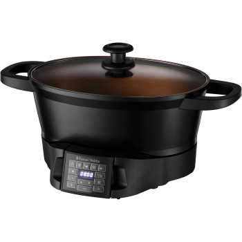 Russell Hobbs 28270 Good-To-Go Multicooker - 8 Versatile Functions Including Slow Cooker, Sous Vide, Rice And Food Steamer, Black, 750 Watt, 1 Year Warranty