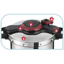 Tefal Clipso Minute Easy 9 Litre Pressure Cooker, Stainless Steel, P4624966, 1 Year Warranty