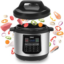 Arshia 8L Digital Pressure Cooker - Black - EP110, Min 1 Year Manufacturer Warranty