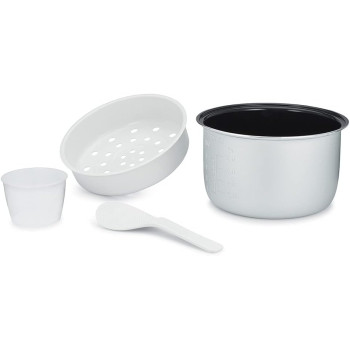 Instant Zest Rice And Grain Cooker 20 Cups Cooked (10 Cups Uncooked), 8 One Touch Smart Program, Non Stick Ceramic Inner Pot, Inp 140 5011 01 Gc, Black And Stainless Steel, 1 Year Warranty