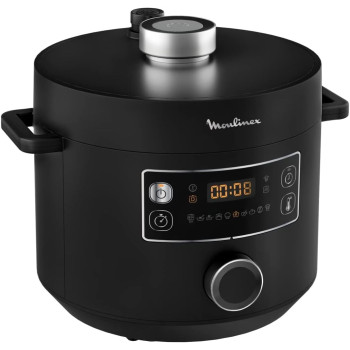 Moulinex Turbo Cuisine Electrical Pressure Cooker, 5 Litre, 915-1090W, Black, CE753827, 1 Year Warranty