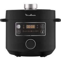 Moulinex Turbo Cuisine Electrical Pressure Cooker, 5 Litre, 915-1090W, Black, CE753827, 1 Year Warranty