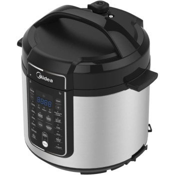 Midea 6L 13-In-1 Multifunctional Electric Pressure Cooker, 13 Smart Cooking Programs With LED Display And Indicator, Aluminum Inner Pot, Auto Keep Warm, The Family Meal Solution, MYCS6037WP, 1 Year Warranty