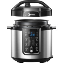 Midea 6L 13-In-1 Multifunctional Electric Pressure Cooker, 13 Smart Cooking Programs With LED Display And Indicator, Aluminum Inner Pot, Auto Keep Warm, The Family Meal Solution, MYCS6037WP, 1 Year Warranty