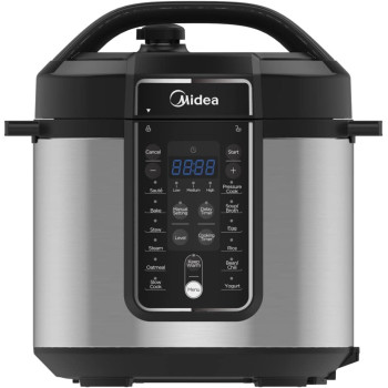 Midea 6L 13-In-1 Multifunctional Electric Pressure Cooker, 13 Smart Cooking Programs With LED Display And Indicator, Aluminum Inner Pot, Auto Keep Warm, The Family Meal Solution, MYCS6037WP, 1 Year Warranty