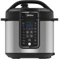 Midea 6L 13-In-1 Multifunctional Electric Pressure Cooker, 13 Smart Cooking Programs With LED Display And Indicator, Aluminum Inner Pot, Auto Keep Warm, The Family Meal Solution, MYCS6037WP, 1 Year Warranty