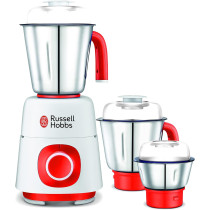 Russell Hobbs 3-In-1 Mixer Grinder Power 550W Multifunctional Grinder With St. Steel Jars And Blades-3 Speed, Safety Twist Lock-Perfect For Dry And Wet Fine Grinding, Mixing And Juicing -MG42504, White, 1 Year Warranty
