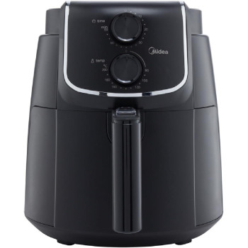 Midea 4.7L XL Air Fryer 1500W With Dual Cyclone Rapid Hot Technology For Frying, Grilling, Broiling, Roasting, Baking, Toasting, Timer Up To 60 Minutes And Temperature Control Up To 200 Degreec - MFTN40D2, 1 Year Warranty