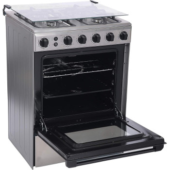 Midea 60 X 60 Cm, 4 Burners Gas Cooker - Stainless Steel - BME62058-FFD, 1 Year Warranty
