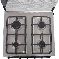 Midea 60 X 60 Cm, 4 Burners Gas Cooker - Stainless Steel - BME62058-FFD, 1 Year Warranty