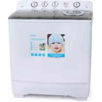 Midea MTE160P1402S 14 Kg Twin Tub Semi Automatic Washing Machine 5 Star Rating, White, 1 Year Warranty