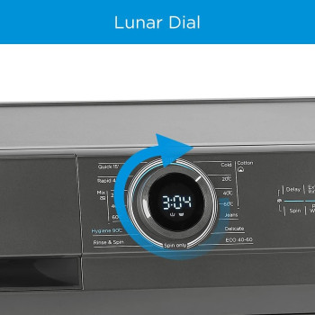 Midea 7Kg Front Load Washing Machine With BLDC Inverter Motor, 1400 RPM, 15 Programs, Fully Automatic Washer With Lunar Dial, Integrated Digital Control-Led Display, Multiple Temperature MF100W70BTGCC, 1 Year Warranty