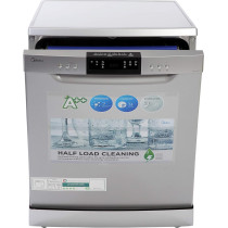 Midea Freestanding Dishwasher, 14 Place Settings, 7 Auto Programs, Inverter Quattro, Silent And High Energy Efficient, Half Load Function, Rapid Wash, Child Lock, Hygiene, 70 Degree Intensive Wash WQP147617QS, 1 Year Warranty