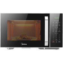 Midea 29 Litres Solo Digital Microwave Oven With 5 Power Levels And 8 Auto Menus, 900W, Child-Safety-Lock, Fast Reheat, Pull Open Door Handle, Cooking End Signal, Good For Home And Office, EM9P032MX, 1 Year Warranty