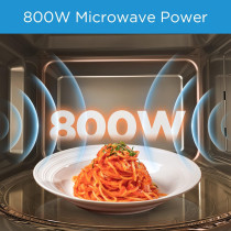 Midea 25 Litres Solo Microwave Oven With 5 Power Levels, 800W, Child-Safety-Lock, Defrost Function, 35 Minutes Timer, Fast Reheat, Pull Open Door Handle, Good For Home And Office, Black, MM8P022KG-BK, 1 Year Warranty