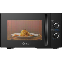 Midea 25 Litres Solo Microwave Oven With 5 Power Levels, 800W, Child-Safety-Lock, Defrost Function, 35 Minutes Timer, Fast Reheat, Pull Open Door Handle, Good For Home And Office, Black, MM8P022KG-BK, 1 Year Warranty