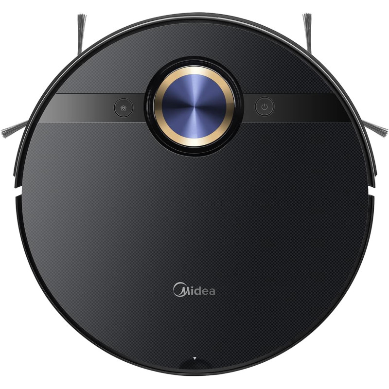 Midea M7 Pro Robot Vacuum Cleaner, 4000Pa Strong Suction With Bldc Motor, 150 Min Run Time, Wet Mopping, App And Voice Control With Msmartlife, 450Ml Dust-180Ml Water Tank, Carpet Sensor, Lds Navigation, 1 Year Warranty