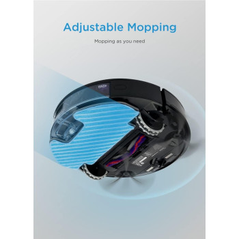 Midea I5C Robot Vacuum Cleaner, 4000Pa Strong Suction With Bldc Motor, Sweep And Wet Mopping, 3 Level To Choose, Wi-Fi App And Voice Control With Msmartlife, Several Cleaning Modes, 2600Mah Battery, 1 Year Warranty