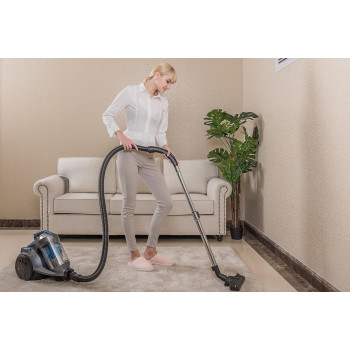 Midea 2200W Powerful Bagless Canister Vacuum Cleaner With 5M Cord Length, 3L Large Dust Capacity, High Suction Power And Cleanable Hepa Filter, Multi Surface Cleaning, Best For Home And Office, Vcm40A16L, 1 Year Warranty