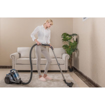 Midea 2200W Powerful Bagless Canister Vacuum Cleaner With 5M Cord Length, 3L Large Dust Capacity, High Suction Power And Cleanable Hepa Filter, Multi Surface Cleaning, Best For Home And Office, Vcm40A16L, 1 Year Warranty