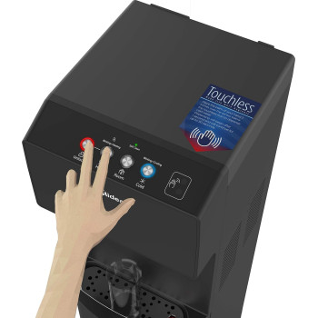 Midea Water Dispenser, Bottom Loading, Hot Cold And Ambient Temperature, Touchless Function For Cold Water, Floor Standing, Child Safety Lock, Best For Home, Kitchen, Office And Pantry, Black Yl1844S-Ir, 1 Year Warranty
