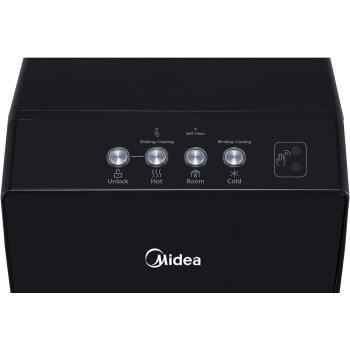 Midea Water Dispenser, Bottom Loading, Hot Cold And Ambient Temperature, Touchless Function For Cold Water, Floor Standing, Child Safety Lock, Best For Home, Kitchen, Office And Pantry, Black Yl1844S-Ir, 1 Year Warranty
