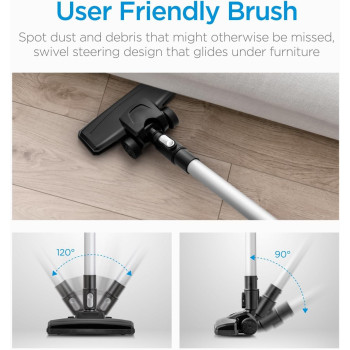 Midea 2 In 1 Light Weight Corded Upright Vacuum Cleaner, 450W Powerful With 0.4L Transparent Dust Container, Stick & Handheld Multi-Surface Cleaning, 5M Cord, High Suction Power, Best For Home, 20S, 1 Year Warranty