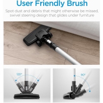 Midea 2 In 1 Light Weight Corded Upright Vacuum Cleaner, 450W Powerful With 0.4L Transparent Dust Container, Stick & Handheld Multi-Surface Cleaning, 5M Cord, High Suction Power, Best For Home, 20S, 1 Year Warranty