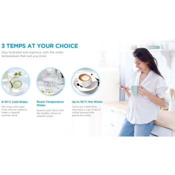 Midea Top Loading Water Dispenser With Cabinet, Hot And Cold Dual Function, 3 Temperatures Settings, Child Safety Lock, Best For Home Kitchen Office And Pantry, Yl2037Sw, 1 Year Warranty