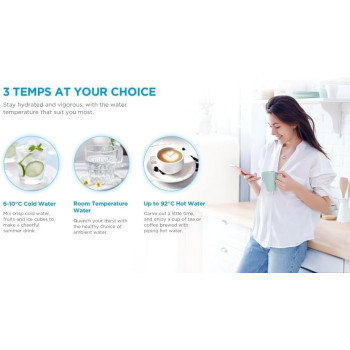 Midea Top Loading Water Dispenser With Bottom Refrigerator, Hot Cold And Ambient Temperature, Cooler Fridge With Large Storage Space, Child Safety Lock, Best For Home Kitchen Office And Pantry, Yl2037Sb, 1 Year Warranty