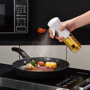 CZDIDEXI Oil Sprayer For Cooking, 200ml Olive Oil Sprayer Mister, Olive Oil Spray Bottle, Kitchen Gadgets Accessories For Air Fryer, Canola Oil Spritzer, Widely Used For Salad Making, Baking, Frying, BBQ, 1 Year Warranty