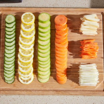 Once For All Adjustable Mandoline Slicer Safe Vegetable Slicer By Once For All Food Chopper Vegetable Cutter Quick Dicer Fruit French Fry Julienne, 1 Year Warranty