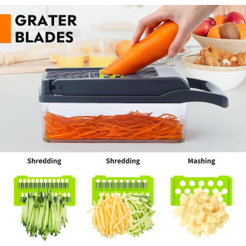 Maipor Vegetable Chopper (Grey), 1 Year Warranty
