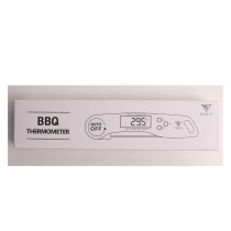 Doqaus Digital Meat Thermometer, Instant Read Food Thermometer With Backlight Lcd Screen, Foldable Long Probe & Auto On/Off, Meat Thermometer Probe For Kitchen, Bbq, Water, Milk, Cooking Food (Black), 1 Year Warranty