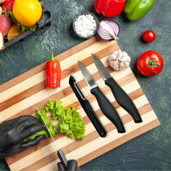 Professional Kitchen 5-In-1 Knife Set With Versatile Peeler And Bottle Opener, Space-Saving Lightweight Box Knife Set, Detachable For Easy Cleaning, Sharp Knives For Every Task, 1 Year Warranty