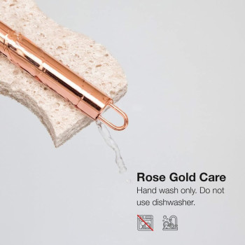 Makingtec 7 Pcs Kitchen Gadget Set Copper Coated Stainless Steel Utensils With Soft Touch White Handles, Cooking Tools Including Garlic Press, Whisk, Ice Cream Scoop, Can Opener, Peeler, Scraper, Pizza Knife, 1 Year Warranty