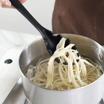 Samwestart 11 Pcs Silicone Cooking Kitchen Utensils Set With Holder Spatula Tool Bpa Free Non Toxic Turner Tongs Spoon Gadgets For Nonstick Heat Resistant Cookware (Black), 1 Year Warranty