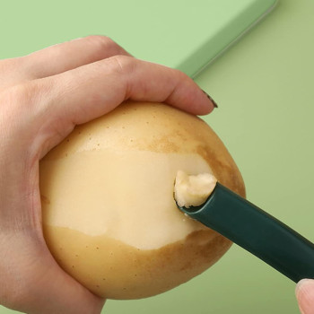 Makingtec Peeler, Fruit And Vegetable Grater Portable Kitchen Gadgets Fruit Peeler 2-Piece Set Stainless Steel Double-Sided Serrated Shredding Tools For A Variety Of Fruits And Vegetables (Green), 1 Year Warranty