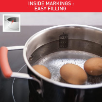 Tefal Opti'Space 6-Piece Cookware Set, Stewpots 18/20Cm +Lids, Frypans 24/28Cm, Premium-Quality Stainless Steel, 10-Year Guarantee, Ultra Versatile, Non-Slip Stay-Cool Handles, Induction, G720S604, 1 Year Warranty