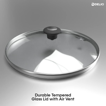 Delici ACS10HE 10 Pcs Nonstick Granite Cookware Set With 5 Layer Super Coating, Medium, 1 Year Warranty