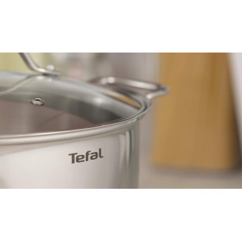 Tefal Induction Pots And Pan Set, Silver, 8 Pcs, B864S874, 1 Year Warranty