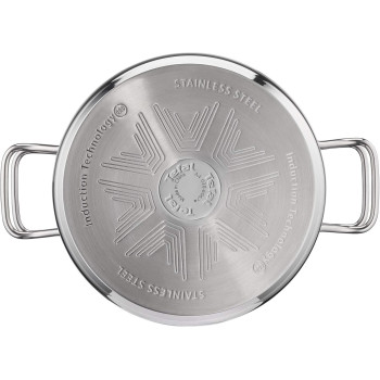 Tefal Induction Pots And Pan Set, Silver, 8 Pcs, B864S874, 1 Year Warranty