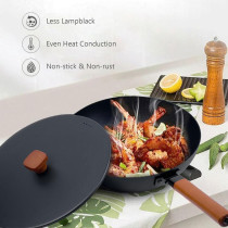 TDOO Healthy Nonstick Cookware Sets, Pots And Pans Set, Pots And Pans Set Nonstick, Non Stick Cooking Set, Integrated Casting With Native Iron, W/Frying Pans & Saucepans (PFOS, PFOA Free), 1 Year Warranty